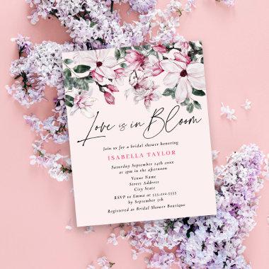 Budget Love Is In Bloom Pink Floral Bridal Shower
