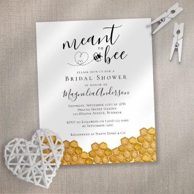 Budget Meant to Bee Bridal Shower Invitations