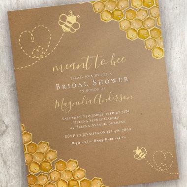 Budget Meant to Bee Bridal Shower Invitations