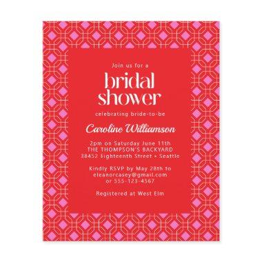 Budget Mid Modern Red Pink Geometric