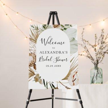 Budget Pampas Grass Boho Tropical Bridal Shower Foam Board