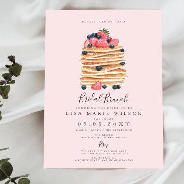 Budget Pancakes Bridal Brunch Invitations