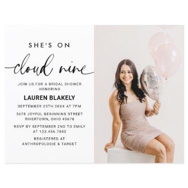 Budget Photo Cloud 9 Bridal Shower Invitations