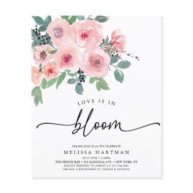 BUDGET Pink Floral Love Is In Bloom  Flyer