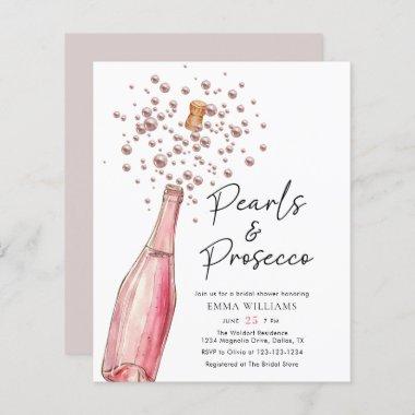 Budget Pink Pearls and Prosecco Bridal Shower