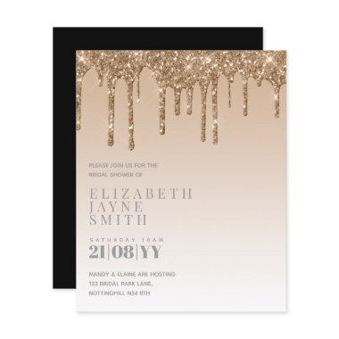 BUDGET Pretty Girly  Invites Glitter