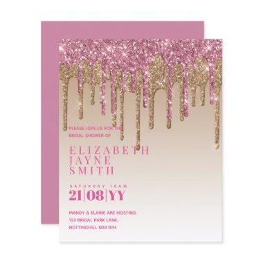 BUDGET Pretty Girly  Invites Glitter