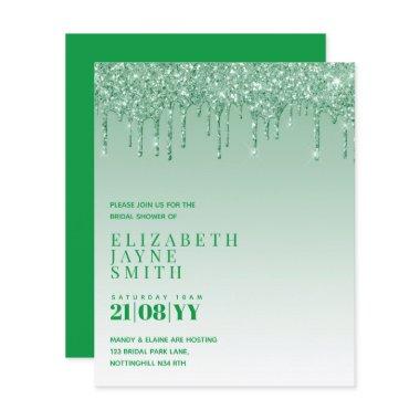 BUDGET Pretty Girly  Invites Glitter