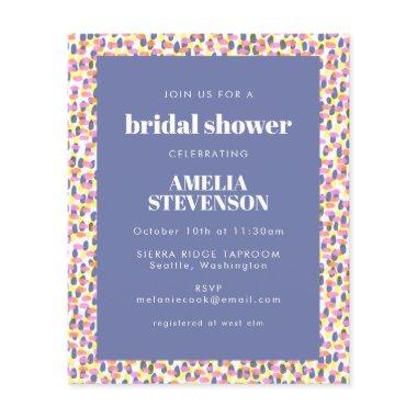 Budget Purple Dot Pattern  Invite