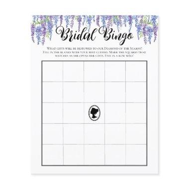 Budget Purple Florals Regency Bridal Bingo Game