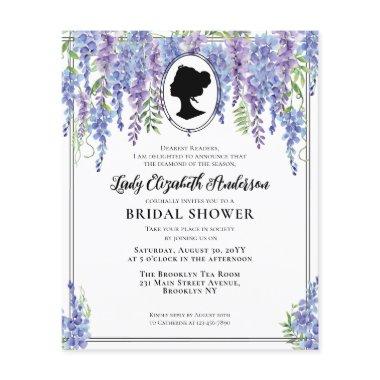 Budget Purple Florals Regency Era Bridal Shower