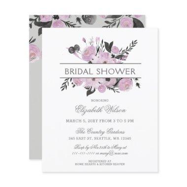 Budget Purple Gray Floral