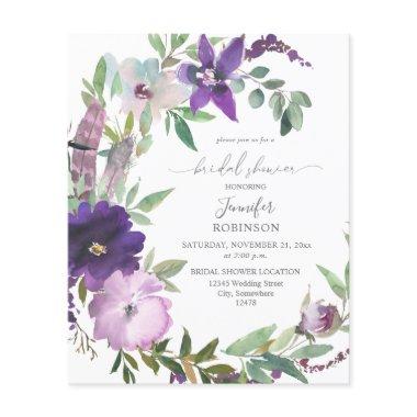 Budget Purple Lavender Violet Floral  Flyer