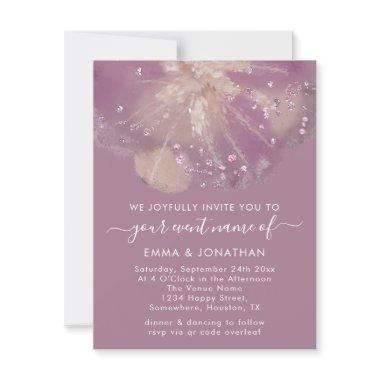 Budget QR Code Flower Rose Violet