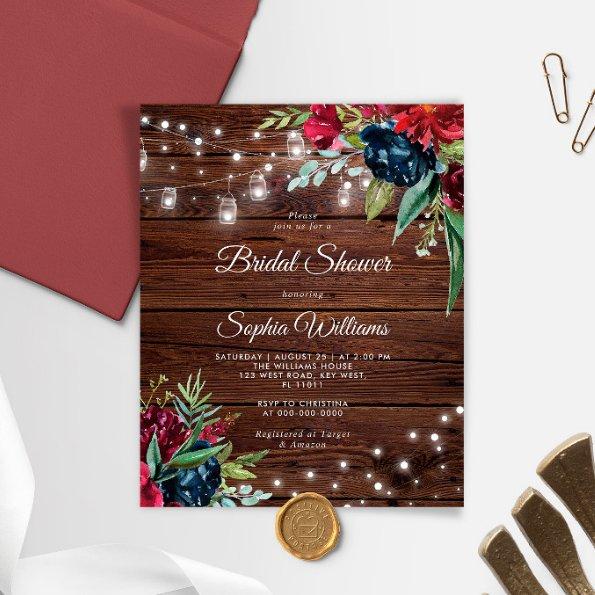 Budget Rustic Burgundy