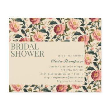 Budget Rustic Country Flower Bridal Shower Invite