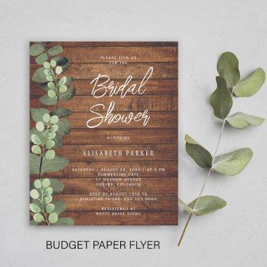 Budget rustic eucalyptus  flyer