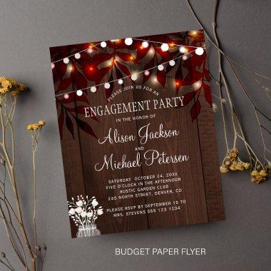 Budget rustic fall leaves  flyer