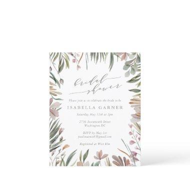 Budget Rustic Greenery Sage  Invite