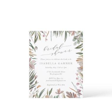 Budget Rustic Greenery Sage Bridal Shower Invite