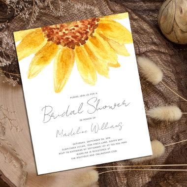 Budget Rustic Sunflower Country Bridal Shower