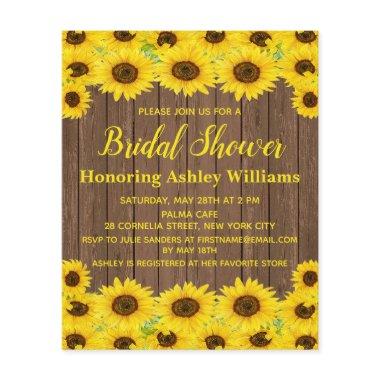 Budget Rustic Sunflowers