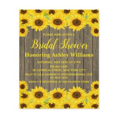 Budget Rustic Sunflowers