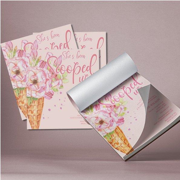 BUDGET Scooped Up Pink  Notepad