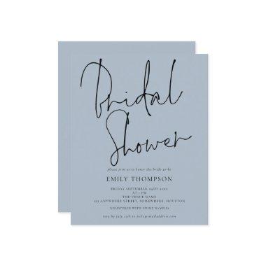 Budget Script Dusty Blue