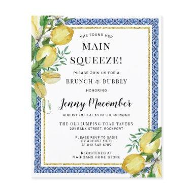 Budget She Found Her Main Squeeze Lemon Invitations