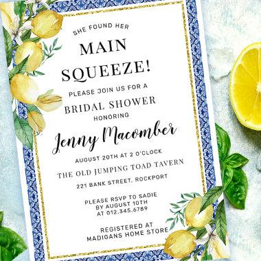 Budget She Found Her Main Squeeze Lemon Invitations