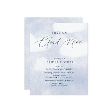 Budget She is on Cloud Nine  Invite