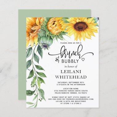 Budget Sunflower Brunch and Bubbly Bridal Shower