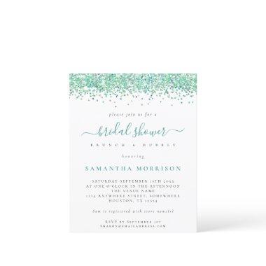 Budget Teal Glitter