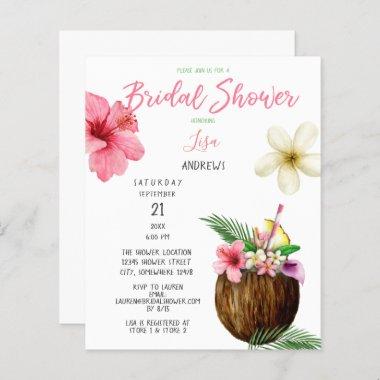Budget Tropical Hawaiian Floral Bridal Shower