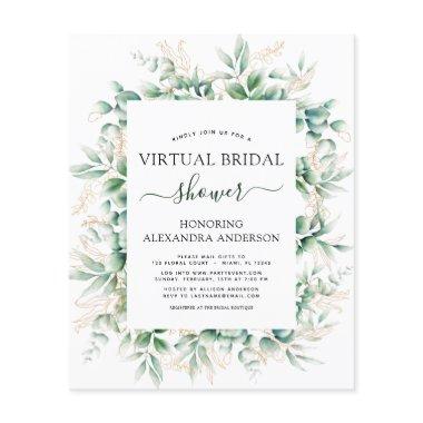 Budget Virtual  Botanical Greenery Flyer