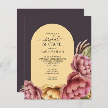 Budget Watercolor Floral Bridal Shower Invitations