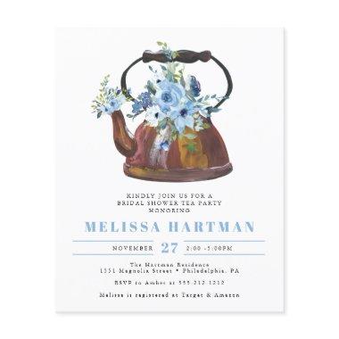 Budget Watercolor Floral Tea Party  Flyer