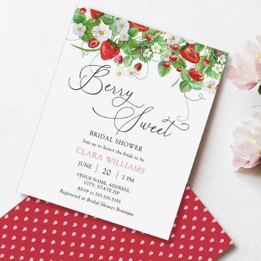 Budget Watercolor Strawberry Bridal Shower
