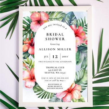 Budget Watercolor Tropical Flowers