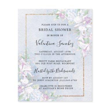 Budget White Orchids Blue