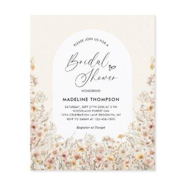 BUDGET Wildflowers Arch Heart Script