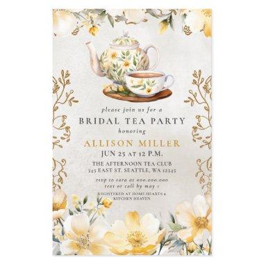 Budget Yellow Floral Tea Party