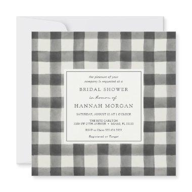 Buffalo Plaid Bridal Shower Invitations