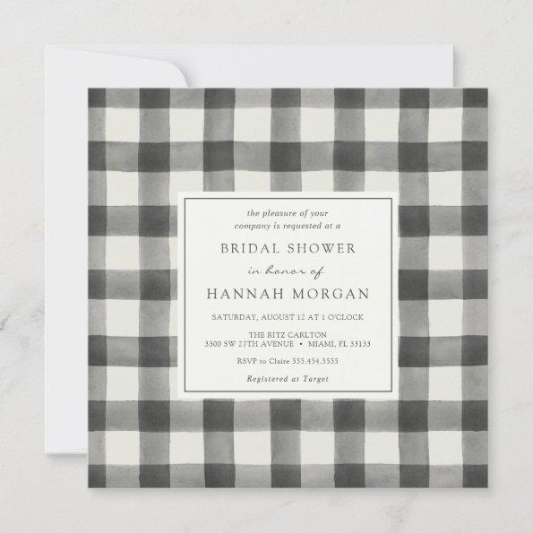 Buffalo Plaid Bridal Shower Invitations