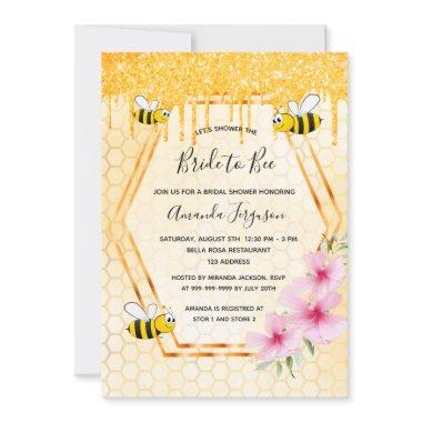 Bumble bees  gold bride to bee