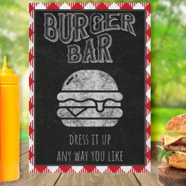 Burger Bar I Do BBQ Sign