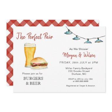 Burger & Beer Couples shower