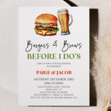 Burgers & Brews Before I Do's Couples Shower