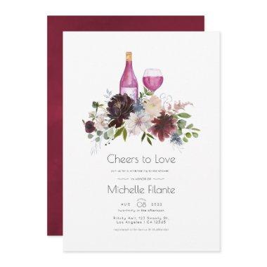 Burgundy and Navy  Wine Tasting